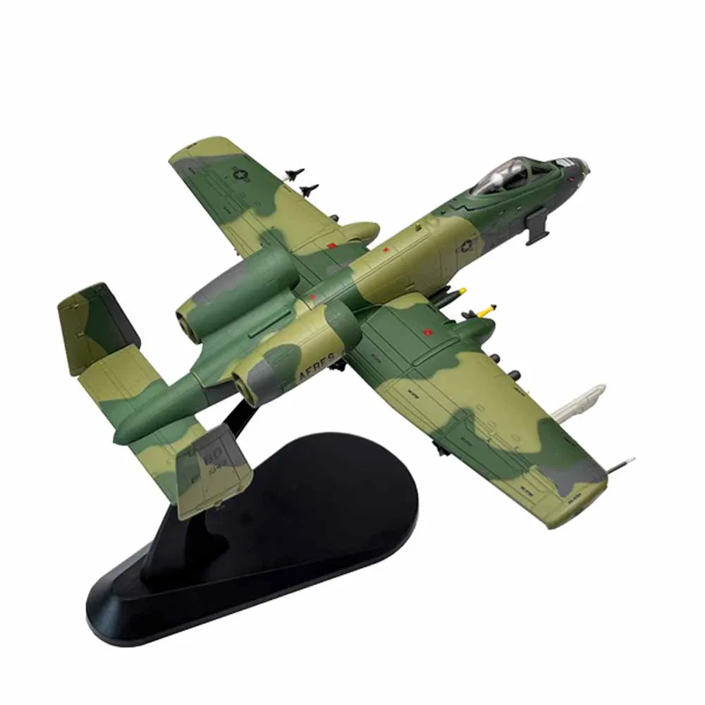 1/100 Scale US A-10 A10 Thunderbolt II Warthog Hog Attack Plane Fighter Diecast Metal Aircraft Model Children Boy Toy Gift 1/100 Scale US A-10 A10 Thunderbolt II Warthog Hog Attack Plane Fighter Diecast Metal Aircraft Model Children Boy Toy Gift