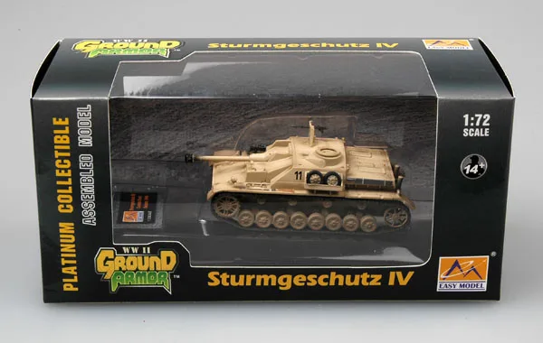 Easymodel 36130 1/72 Germany Sturmgeschutz IV Eastern Front 1944 Tank Model Finished Military Static Plastic Collection or Gift