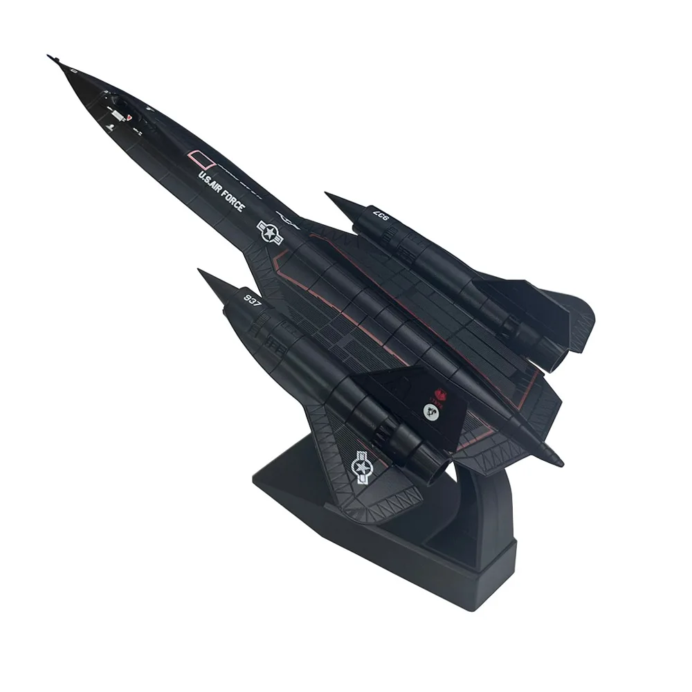 1/144 Scale US Lockheed SR71 SR-71 Blackbird 17972 Plane Diecast Metal Airplane Aircraft Ornament Model Boy Birthday Toy Gift 1/144 Scale US Lockheed SR71 SR-71 Blackbird 17972 Plane Diecast Metal Airplane Aircraft Ornament Model Boy Birthday Toy Gift