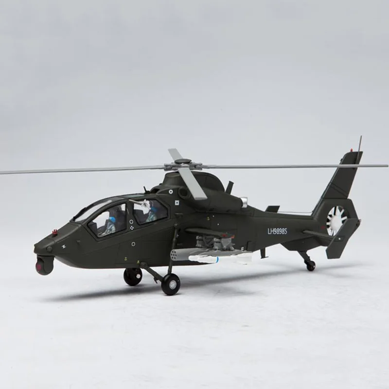 1: 48 Scale Armed Aircraft With Propellers That Can Take Off In Situ Straight 19 Helicopter Alloy Die-casting Model Toys Gifts