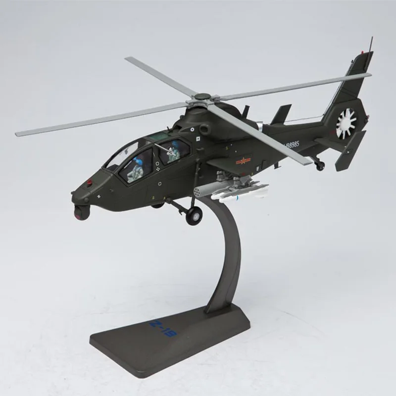 1: 48 Scale Armed Aircraft With Propellers That Can Take Off In Situ Straight 19 Helicopter Alloy Die-casting Model Toys Gifts