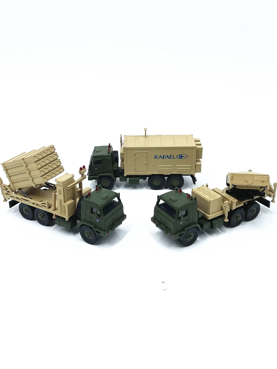 Diecast 1:72 Scale Iron Dome Defense System Missile Transport Vehicle Alloy Finished Military Tank Model Simulation Decoration