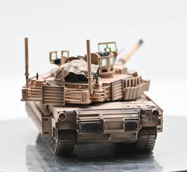 1/72Scale  US M1A2 TUSK II Finished Tank Model Desktop Static Ornament Simulation Combat Vehicle Model Birthday Gifts