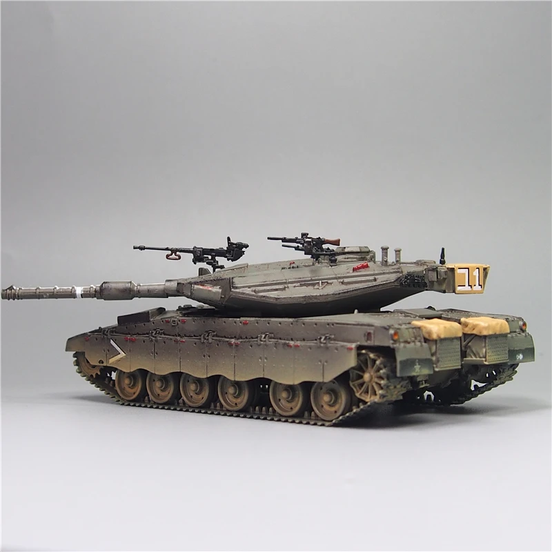 1:72 Scale Merkava 3D Main Battle Tank Militarized Combat Crawler Vehicle Model Collection Toy Gift