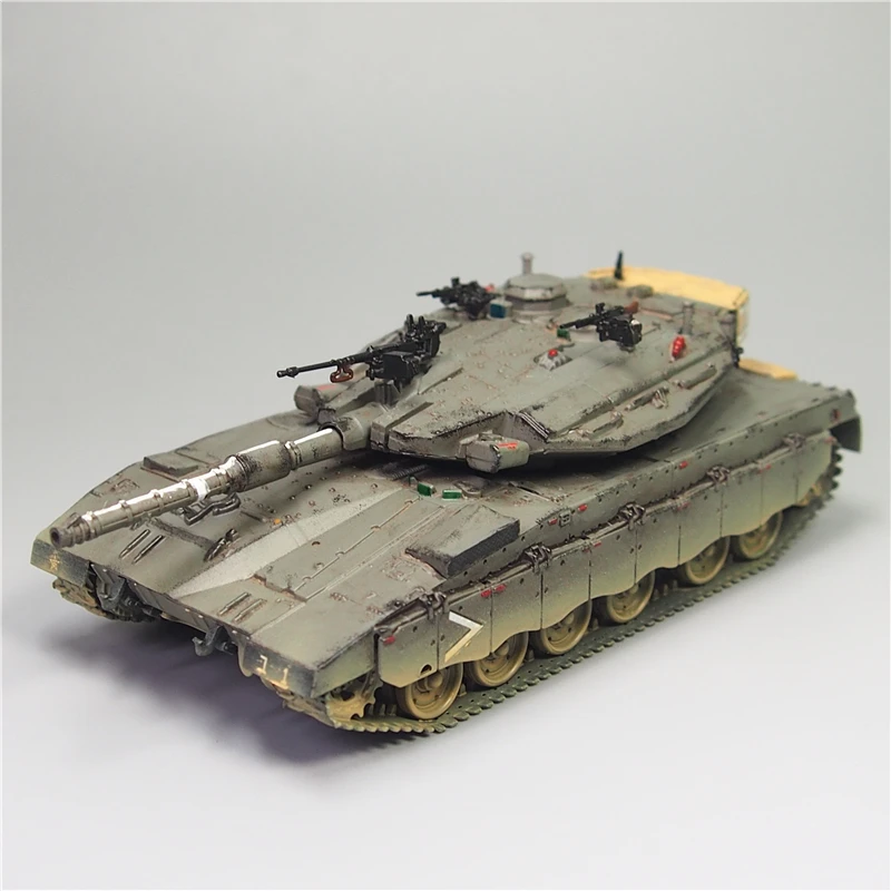 1:72 Scale Merkava 3D Main Battle Tank Militarized Combat Crawler Vehicle Model Collection Toy Gift