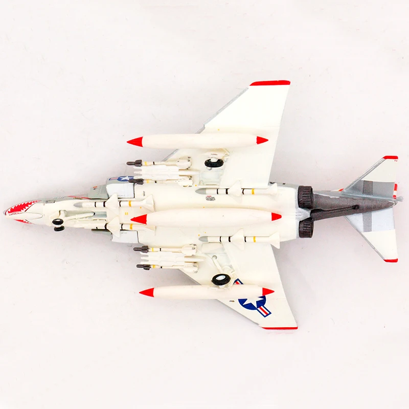 Diecast 1:200 Alloy Simulation Aircraft Model US Navy F-4B F4-B VF-111 Fighter Desktop Decoration Collection Gift
