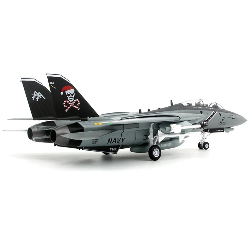 1/72 Scale 37193 U.S. Navy F-14D Tomcat Fighter VF103 Corsair F14 Military Fighter Aircraft Finished Model Toy Gift