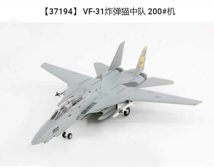 1/72 Scale 37193 U.S. Navy F-14D Tomcat Fighter VF103 Corsair F14 Military Fighter Aircraft Finished Model Toy Gift