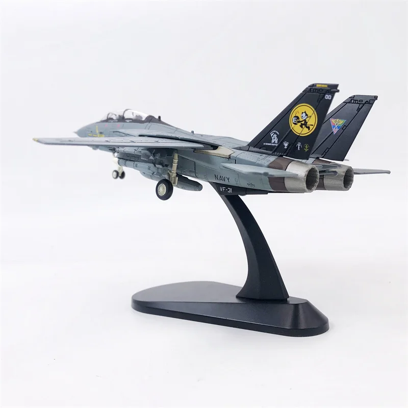 Diecast 1/100 Scale US F-14D F14 VF-31cat Military Aircraft Model Collection Variable Wing Mode Interchangeable Diecast 1/100 Scale US F-14D F14 VF-31cat Military Aircraft Model Collection Variable Wing Mode Interchangeable