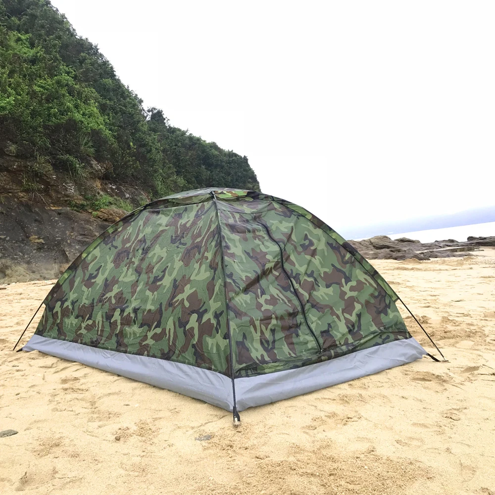 TOMSHOO Camping Tent for 2 Person Single Layer Outdoor Portable Camouflage Summer Tent for Outdoor Camping Traveling Tent TOMSHOO Camping Tent for 2 Person Single Layer Outdoor Portable Camouflage Summer Tent for Outdoor Camping Traveling Tent