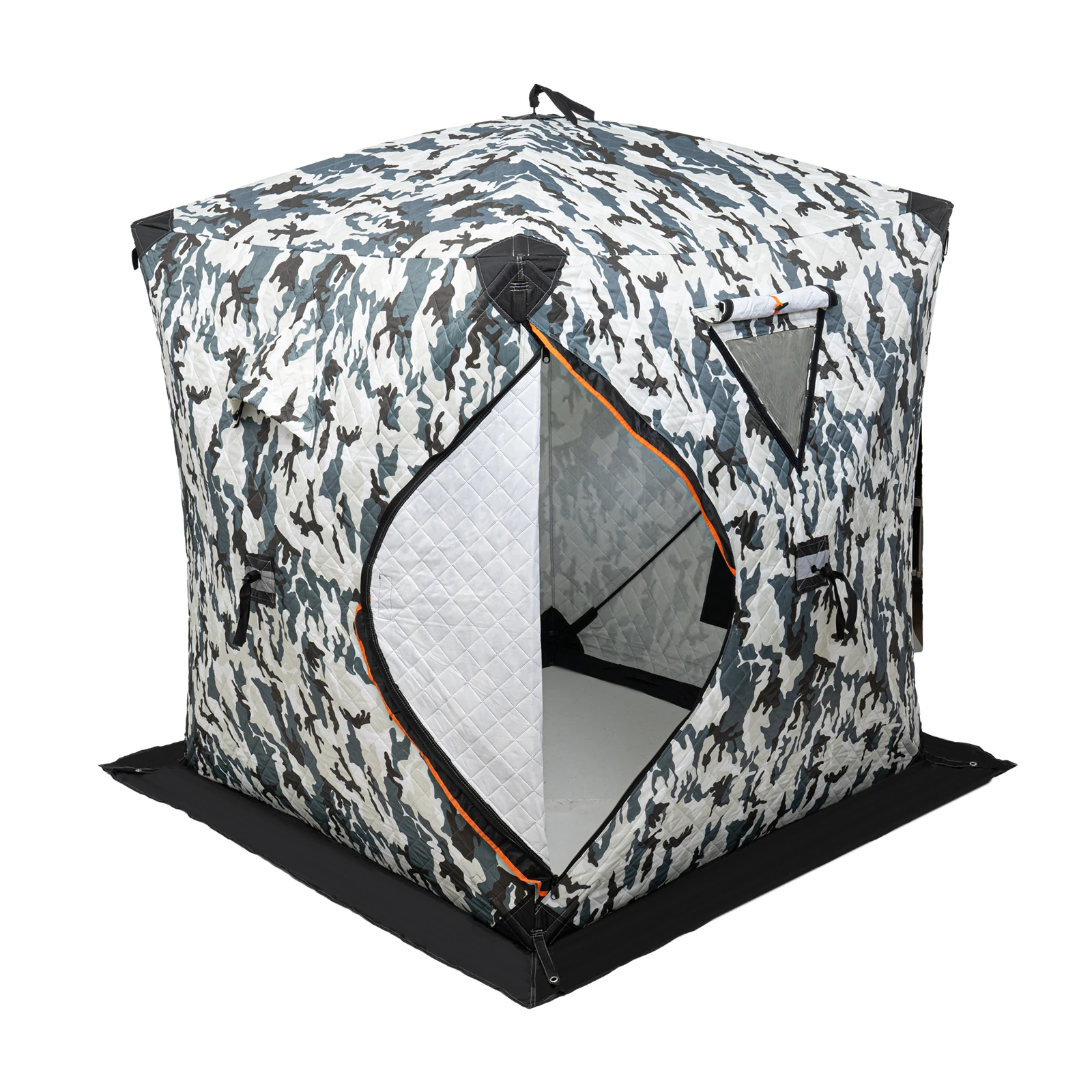 Outdoor Winter with Cotton Insulation, Windproof and Ice Proof Fishing House Equipment, Winter Fishing Cotton Tent - Camouflage