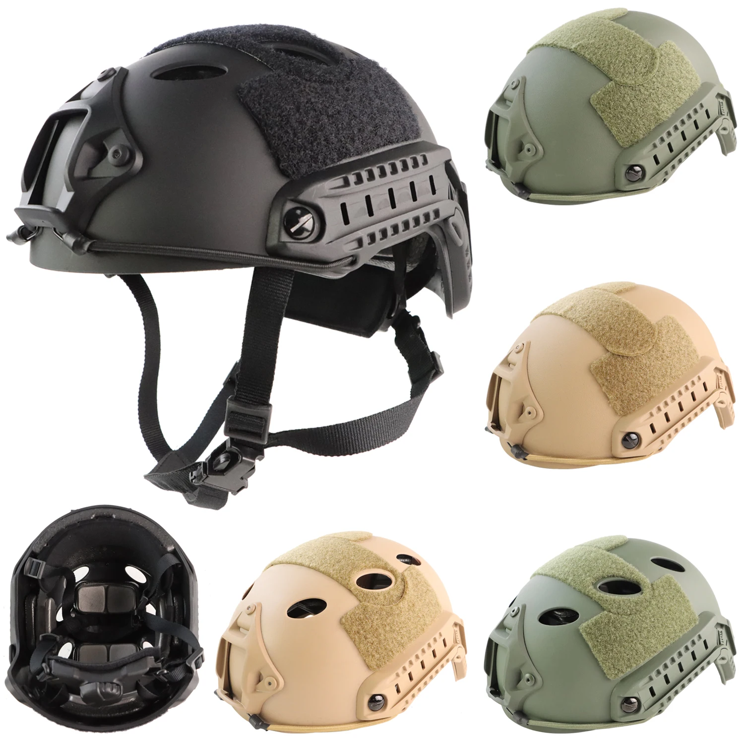 BOOIU Fast Tactical Helmet Thicken ABS Outdoor Air Gun Shooting CS Protective Equipment Riot Helmets Riding Protect Helmet