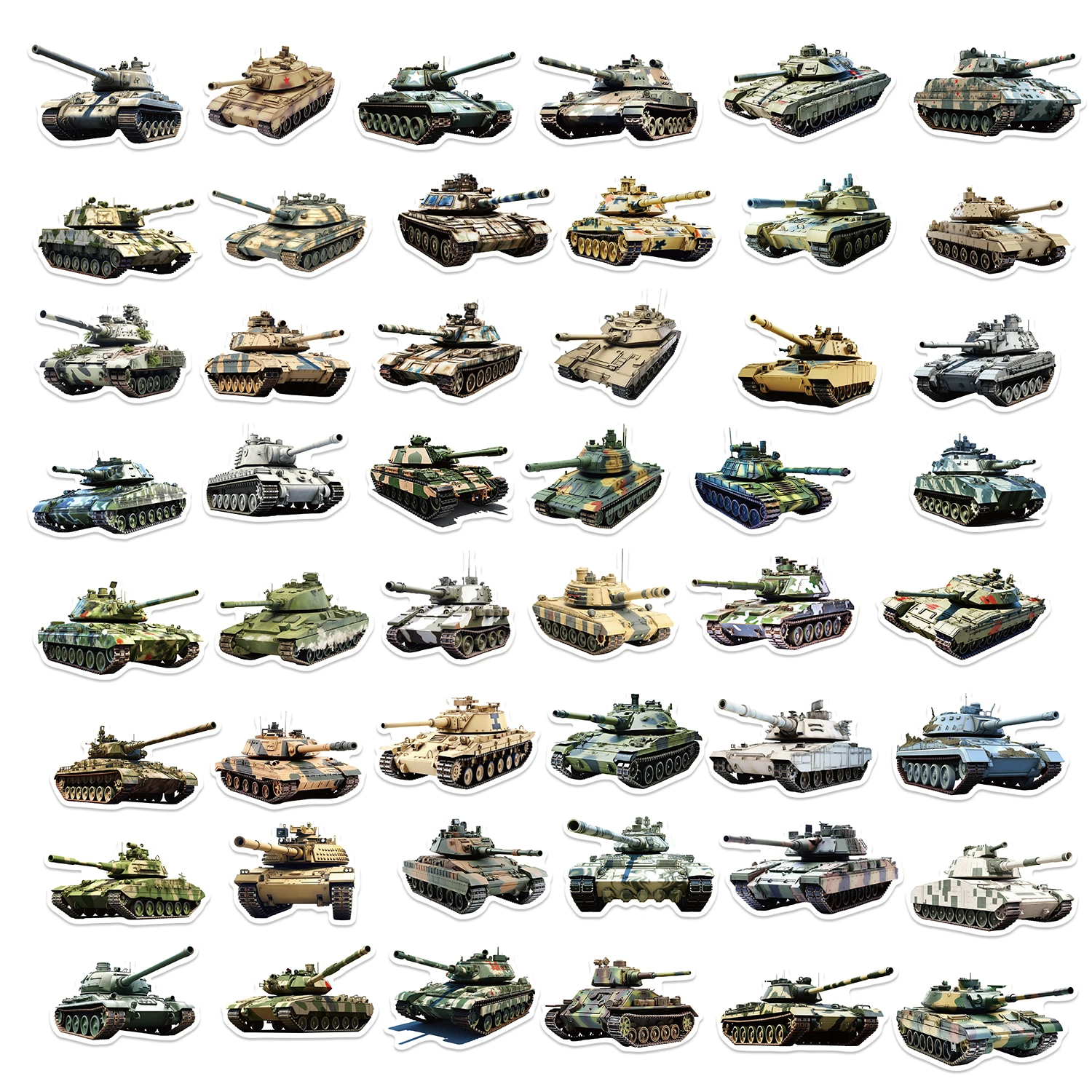 50pcs Cool Cartoon Military Tanks Stickers For Laptop Water Bottle Luggage Notebook Phone Vinyl Decals Waterproof Graffiti Toy 50pcs Cool Cartoon Military Tanks Stickers For Laptop Water Bottle Luggage Notebook Phone Vinyl Decals Waterproof Graffiti Toy