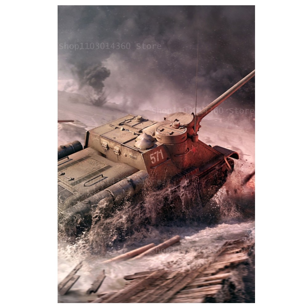 World of Tanks Game Poster Canvas Printing Painting Bedroom Study Studio Living Room Wall Art Decoration