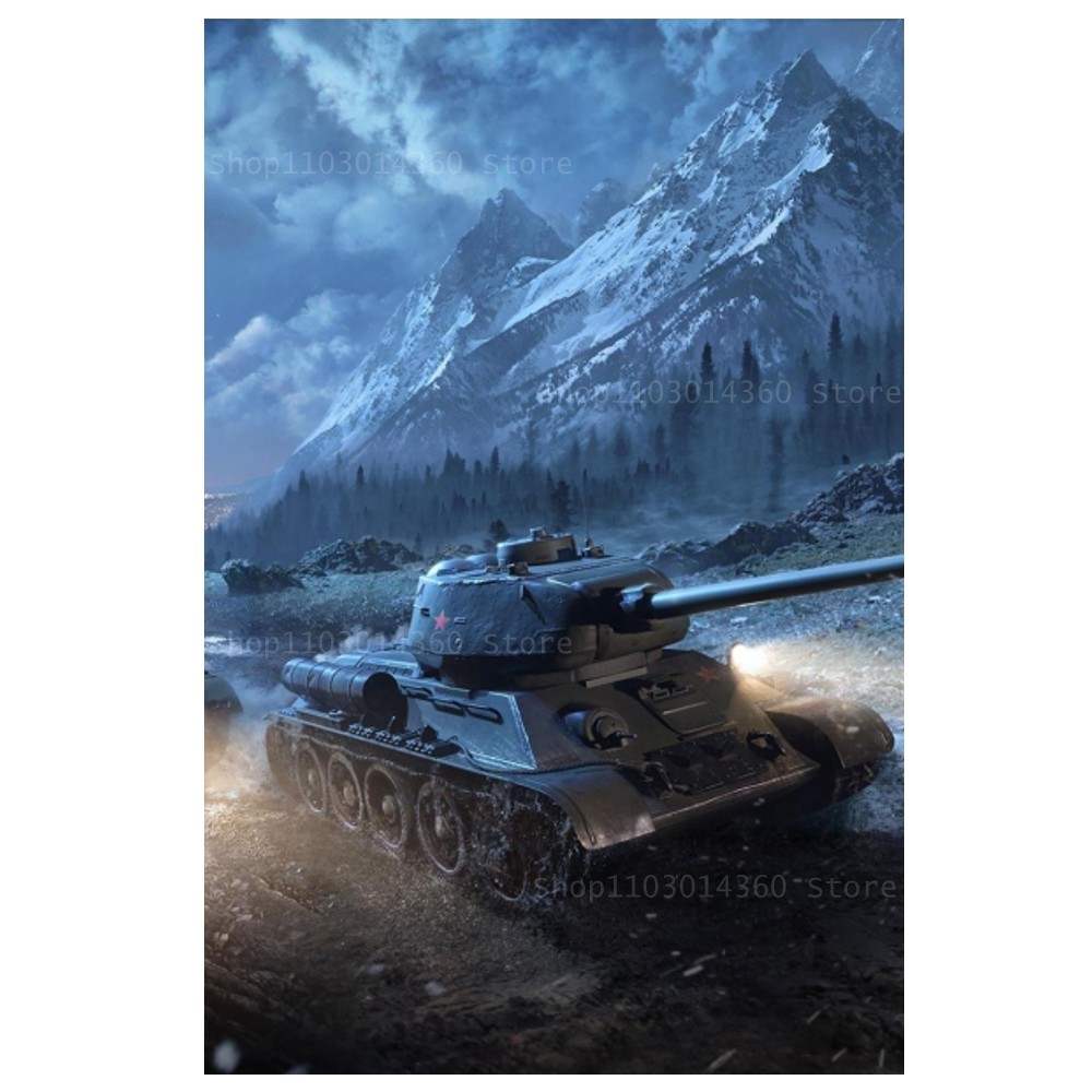 World of Tanks Game Poster Canvas Printing Painting Bedroom Study Studio Living Room Wall Art Decoration