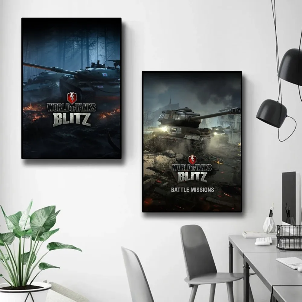World of Tanks Game Poster Canvas Printing Painting Bedroom Study Studio Living Room Wall Art Decoration
