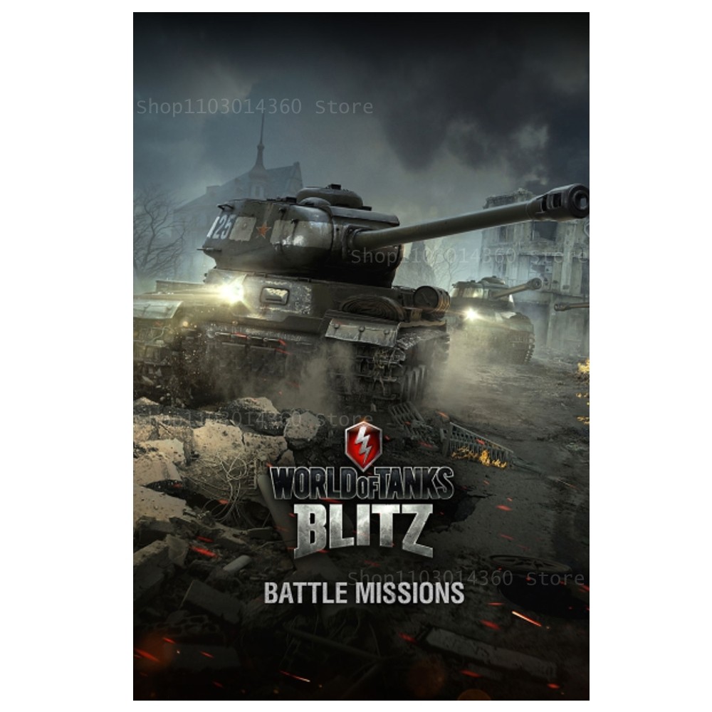 World of Tanks Game Poster Canvas Printing Painting Bedroom Study Studio Living Room Wall Art Decoration