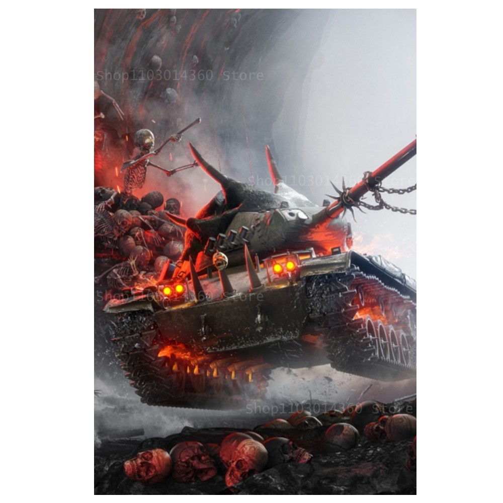 World of Tanks Game Poster Canvas Printing Painting Bedroom Study Studio Living Room Wall Art Decoration