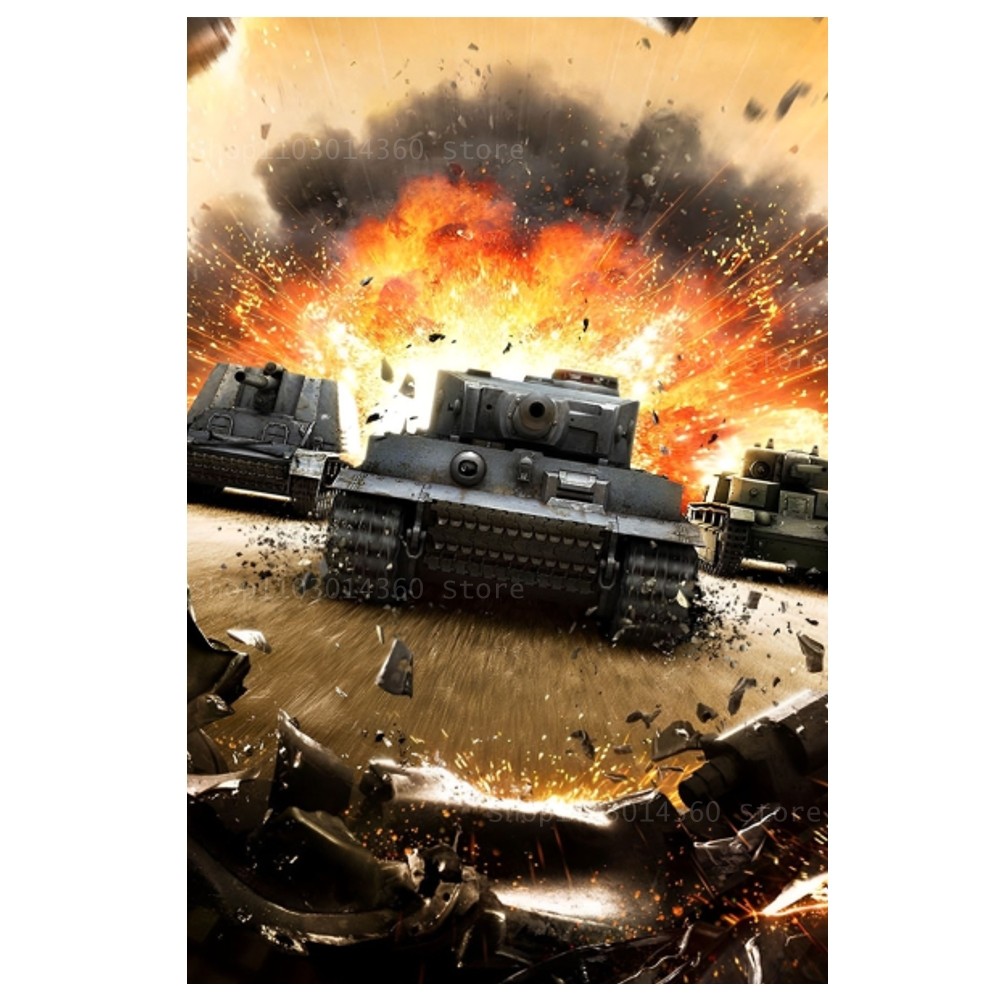 World of Tanks Game Poster Canvas Printing Painting Bedroom Study Studio Living Room Wall Art Decoration