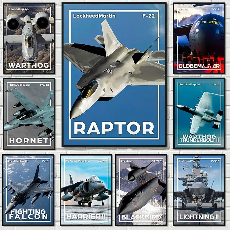 World Classic Aircraft F16 Fighting Falcon SR71B Blackbird Fighter Plane Poster Canvas Painting Wall Art Pictures Home Decor World Classic Aircraft F16 Fighting Falcon SR71B Blackbird Fighter Plane Poster Canvas Painting Wall Art Pictures Home Decor