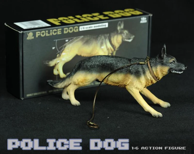 1/6 Scale Police Dog Action Figure Accessories Military Soldiers German Shepherd Toys Mini Animal Figures