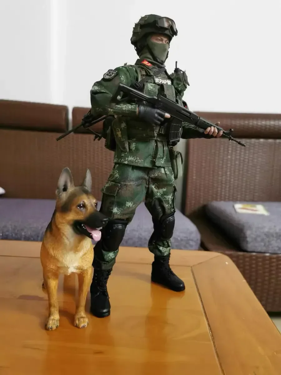 3 Colors 1/6 Scale Simulation German Shepherd Dog Police Dog Resin Model for 12 inch Action Figure Scene Accessories Decorantion 3 Colors 1/6 Scale Simulation German Shepherd Dog Police Dog Resin Model for 12 inch Action Figure Scene Accessories Decorantion