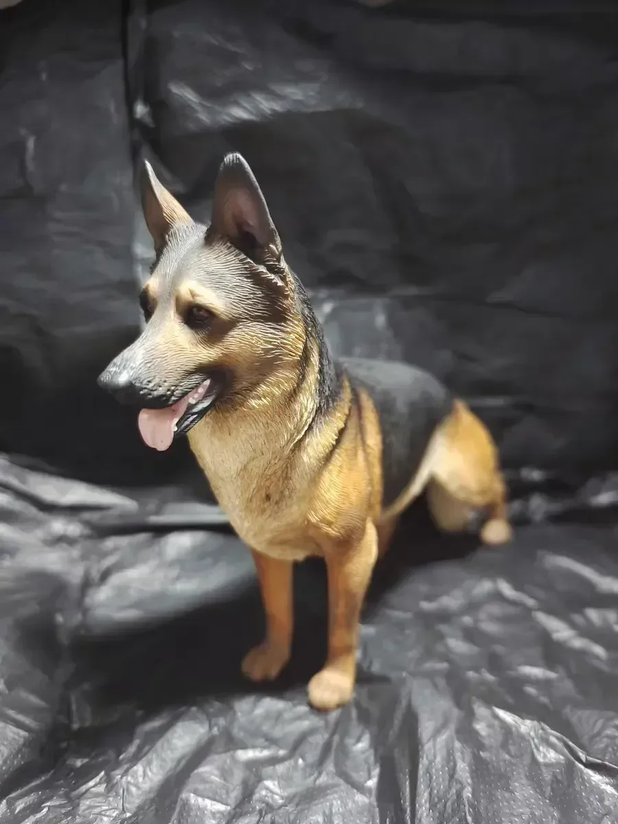 3 Colors 1/6 Scale Simulation German Shepherd Dog Police Dog Resin Model for 12 inch Action Figure Scene Accessories Decorantion 3 Colors 1/6 Scale Simulation German Shepherd Dog Police Dog Resin Model for 12 inch Action Figure Scene Accessories Decorantion