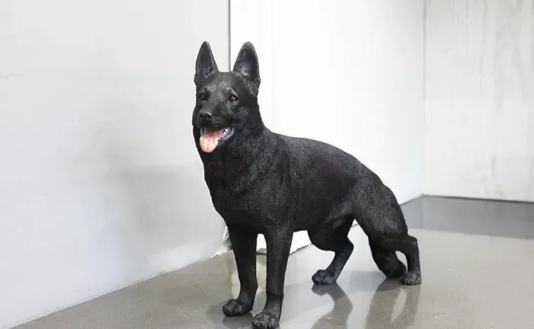 3 Colors 1/6 Scale Simulation German Shepherd Dog Police Dog Resin Model for 12 inch Action Figure Scene Accessories Decorantion 3 Colors 1/6 Scale Simulation German Shepherd Dog Police Dog Resin Model for 12 inch Action Figure Scene Accessories Decorantion