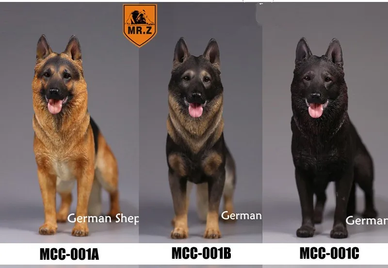 Mr.Z Model 1:6 Scale Simulation Animal German Shepherd Dog Toy For 12 Inch Action Figure Scene Home Decoration Collection Doll