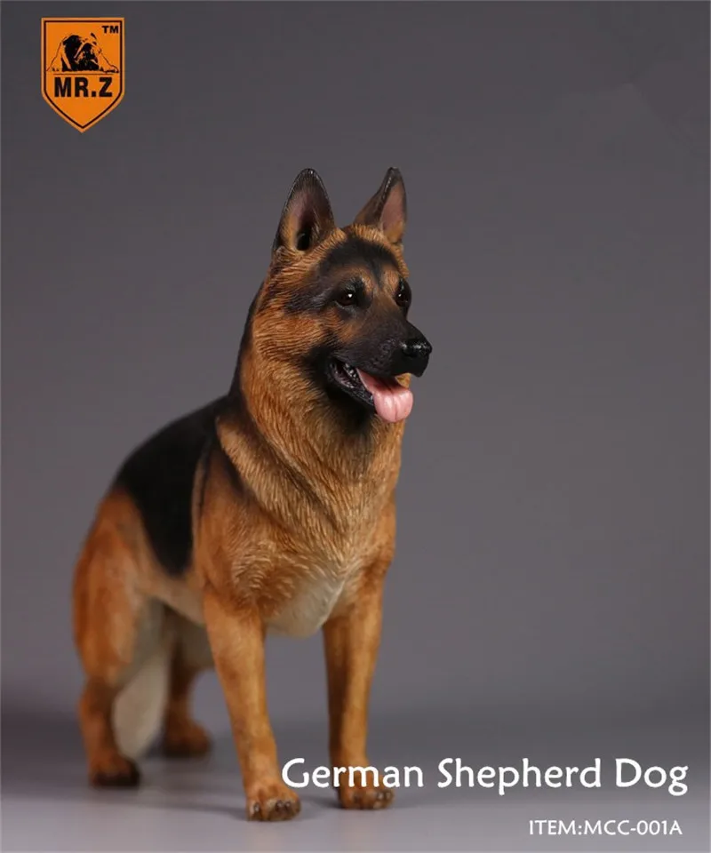 Mr.Z Model 1:6 Scale Simulation Animal German Shepherd Dog Toy For 12 Inch Action Figure Scene Home Decoration Collection Doll