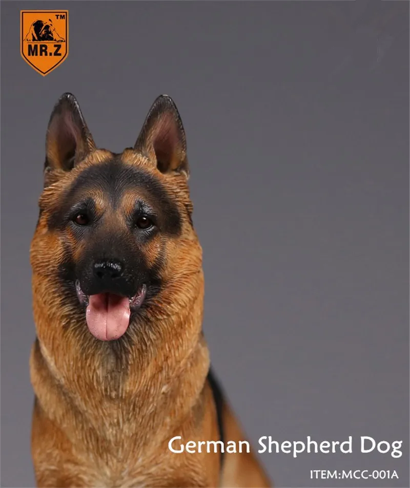 Mr.Z Model 1:6 Scale Simulation Animal German Shepherd Dog Toy For 12 Inch Action Figure Scene Home Decoration Collection Doll