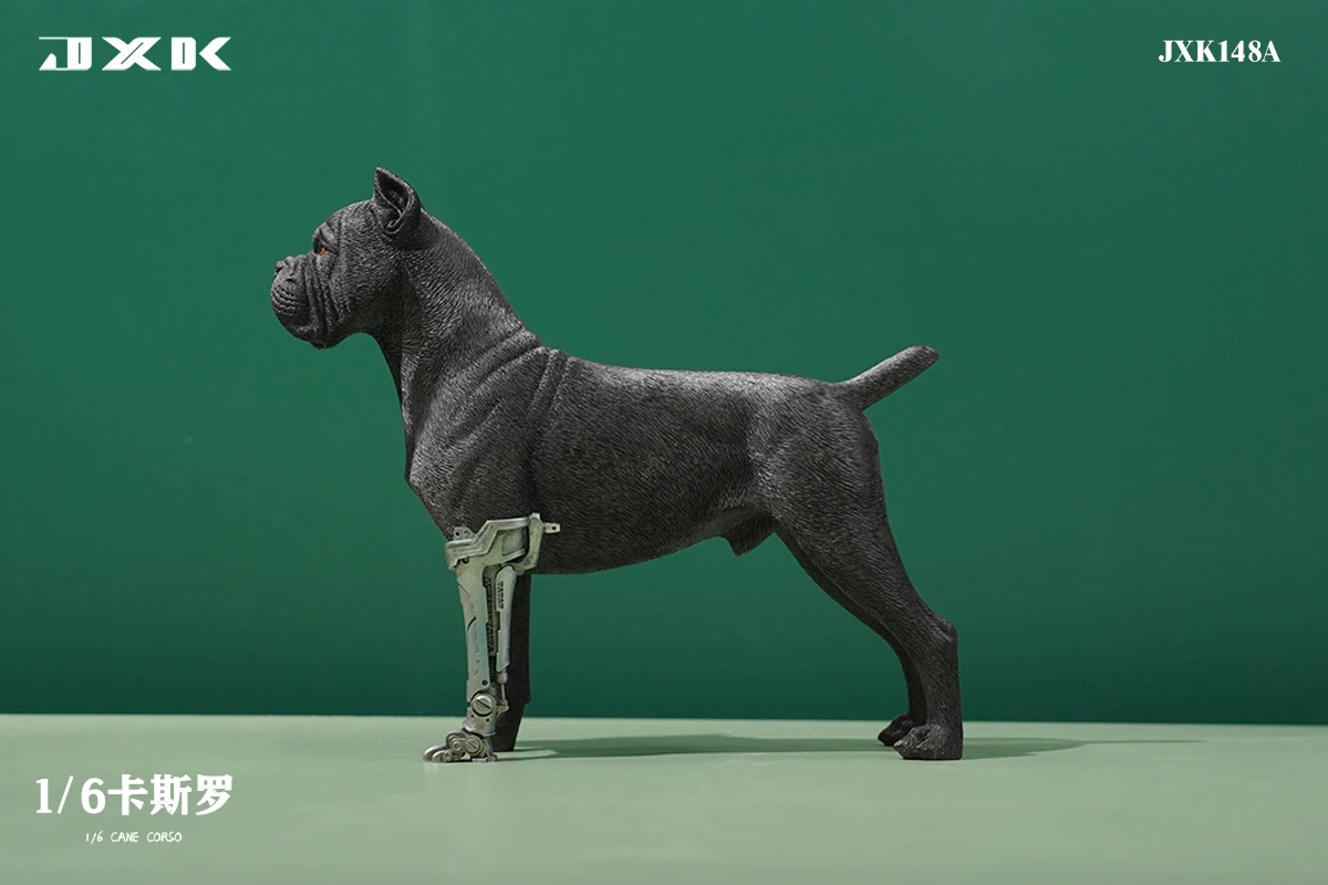 1/6 Scale Mini Dog Cute Cane Corso Animal Statue with Mechanical Leg Bag for 12inch Action Figure Model Toys Collection Gifts