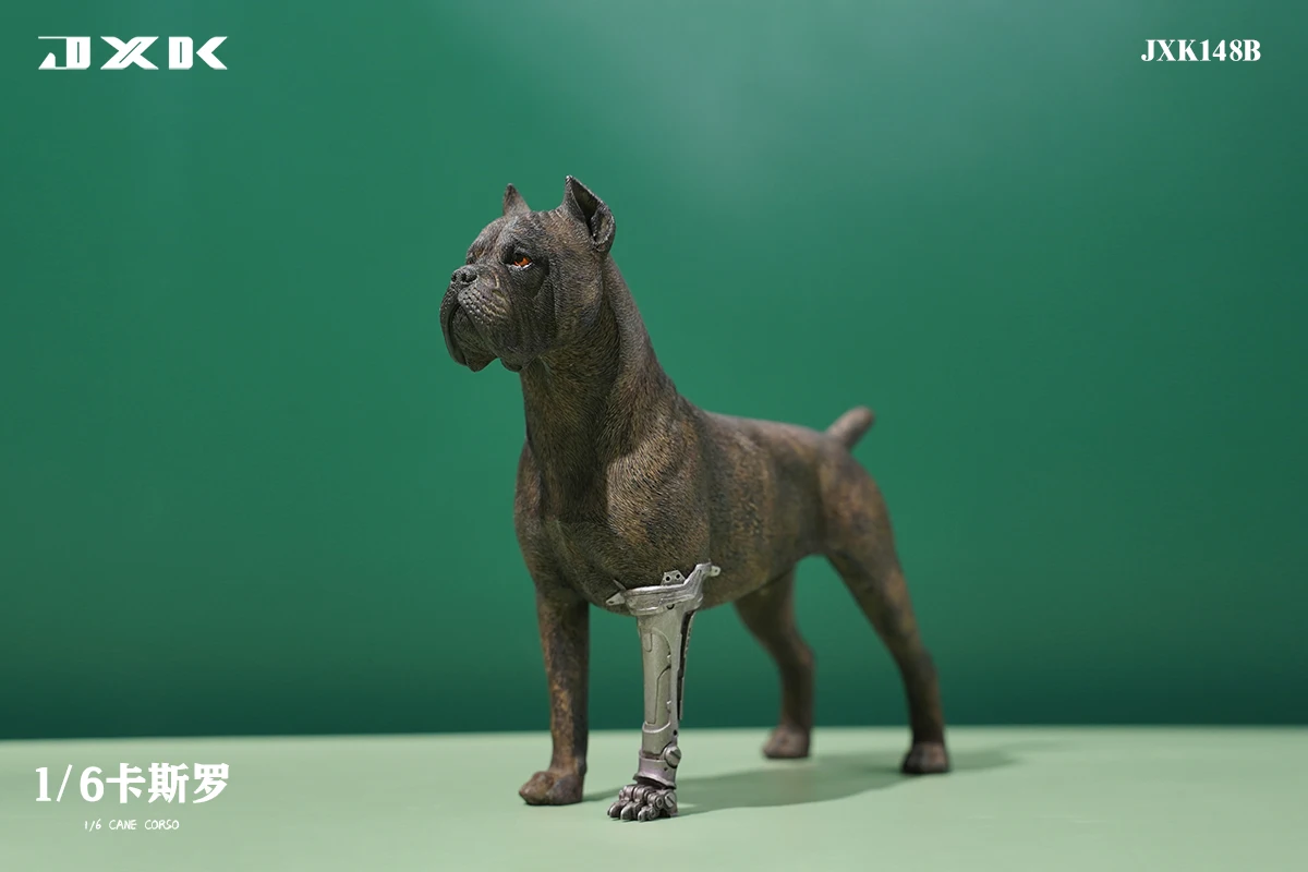 1/6 Scale Mini Dog Cute Cane Corso Animal Statue with Mechanical Leg Bag for 12inch Action Figure Model Toys Collection Gifts