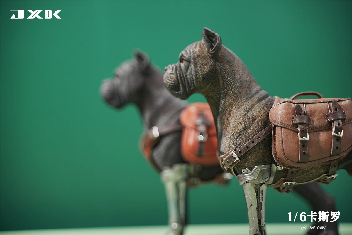 1/6 Scale Mini Dog Cute Cane Corso Animal Statue with Mechanical Leg Bag for 12inch Action Figure Model Toys Collection Gifts