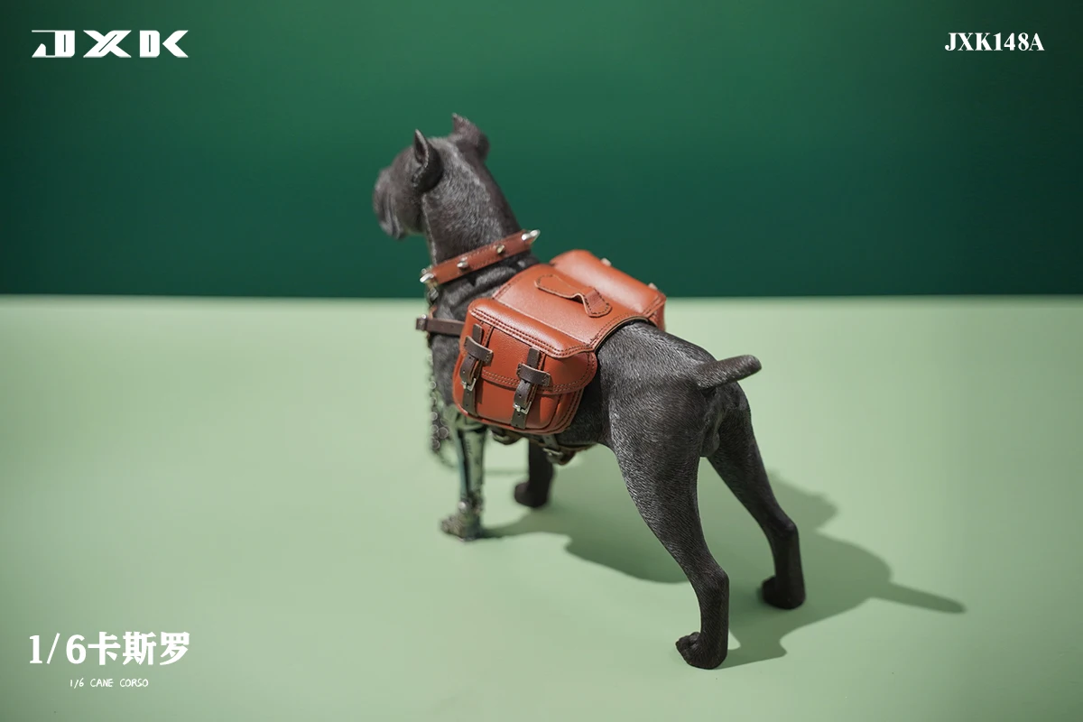 1/6 Scale Mini Dog Cute Cane Corso Animal Statue with Mechanical Leg Bag for 12inch Action Figure Model Toys Collection Gifts