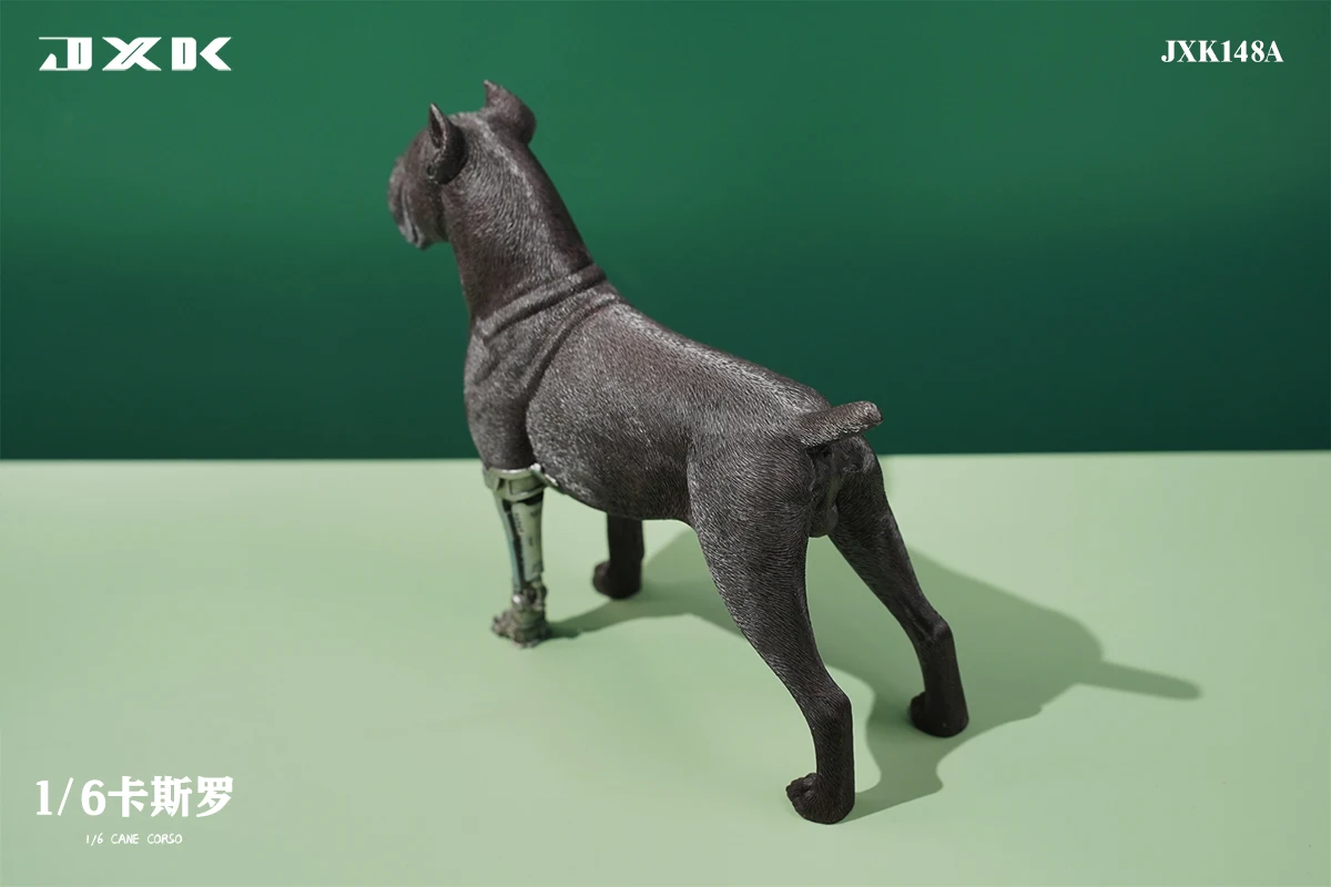 1/6 Scale Mini Dog Cute Cane Corso Animal Statue with Mechanical Leg Bag for 12inch Action Figure Model Toys Collection Gifts