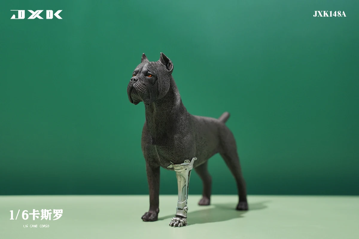 1/6 Scale Mini Dog Cute Cane Corso Animal Statue with Mechanical Leg Bag for 12inch Action Figure Model Toys Collection Gifts