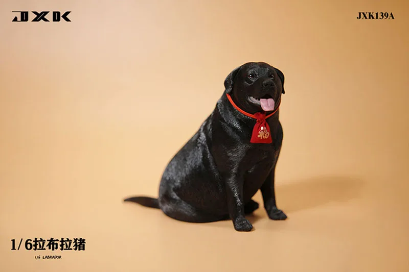 In Stock JXK JXK139 1/6 Scale Soldier Scene Accessories Cute Fat Dog Labra Pig Animal Model with Lucky Bag Collar for 12