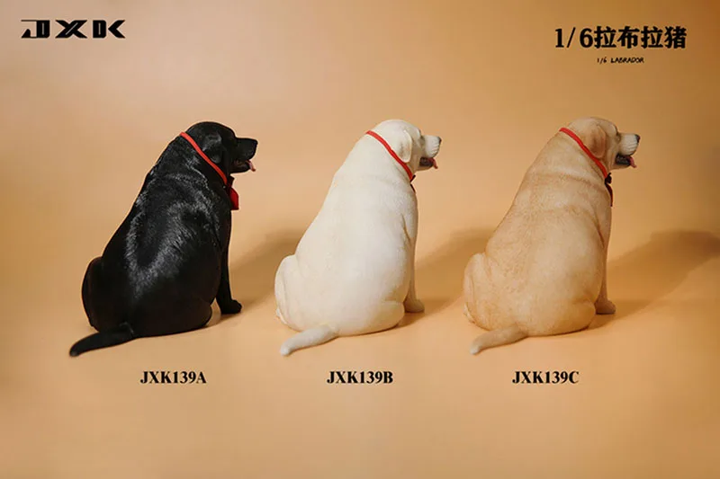 In Stock JXK JXK139 1/6 Scale Soldier Scene Accessories Cute Fat Dog Labra Pig Animal Model with Lucky Bag Collar for 12