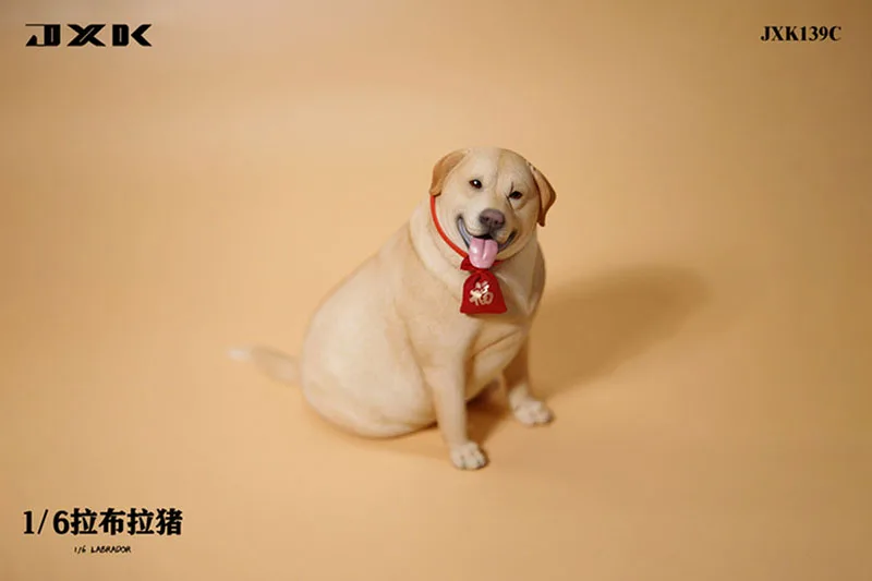 In Stock JXK JXK139 1/6 Scale Soldier Scene Accessories Cute Fat Dog Labra Pig Animal Model with Lucky Bag Collar for 12