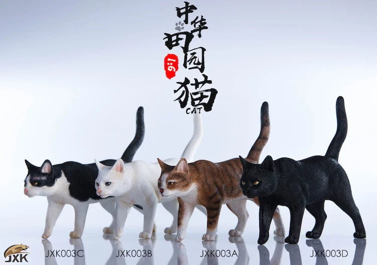 JXK JxK003 1/6 Chinese Garden Cat Garage Kit Collection Statue for Fans Holiday Gift