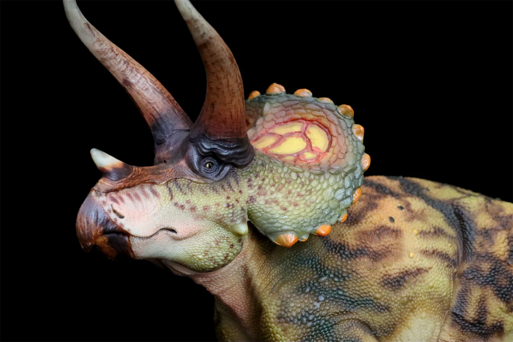 HAOLONGGOOD 1:35 Triceratops Model Ceratopsidae Dinosaur Animal Figure Collection Scene Decoration Birthday Gift