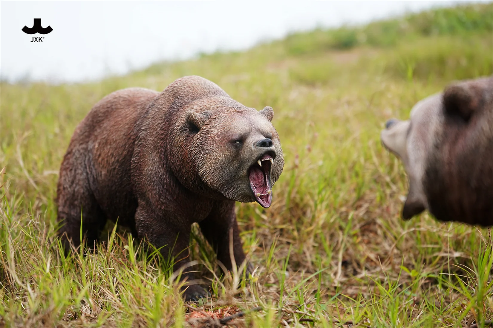 JXK 1/6 Big Brown Bear 2.0 Walking Model Realistic Wild Animal Soldier Accessory Scene GK Realistic Decoration Collection Toy