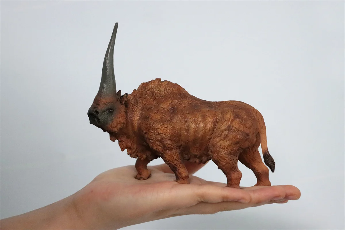 TNG Elasmotherium Model Animal Rhinos Prehistoric Cretaceous Figure Collector Decoration Photography Props Adults Gift Toy