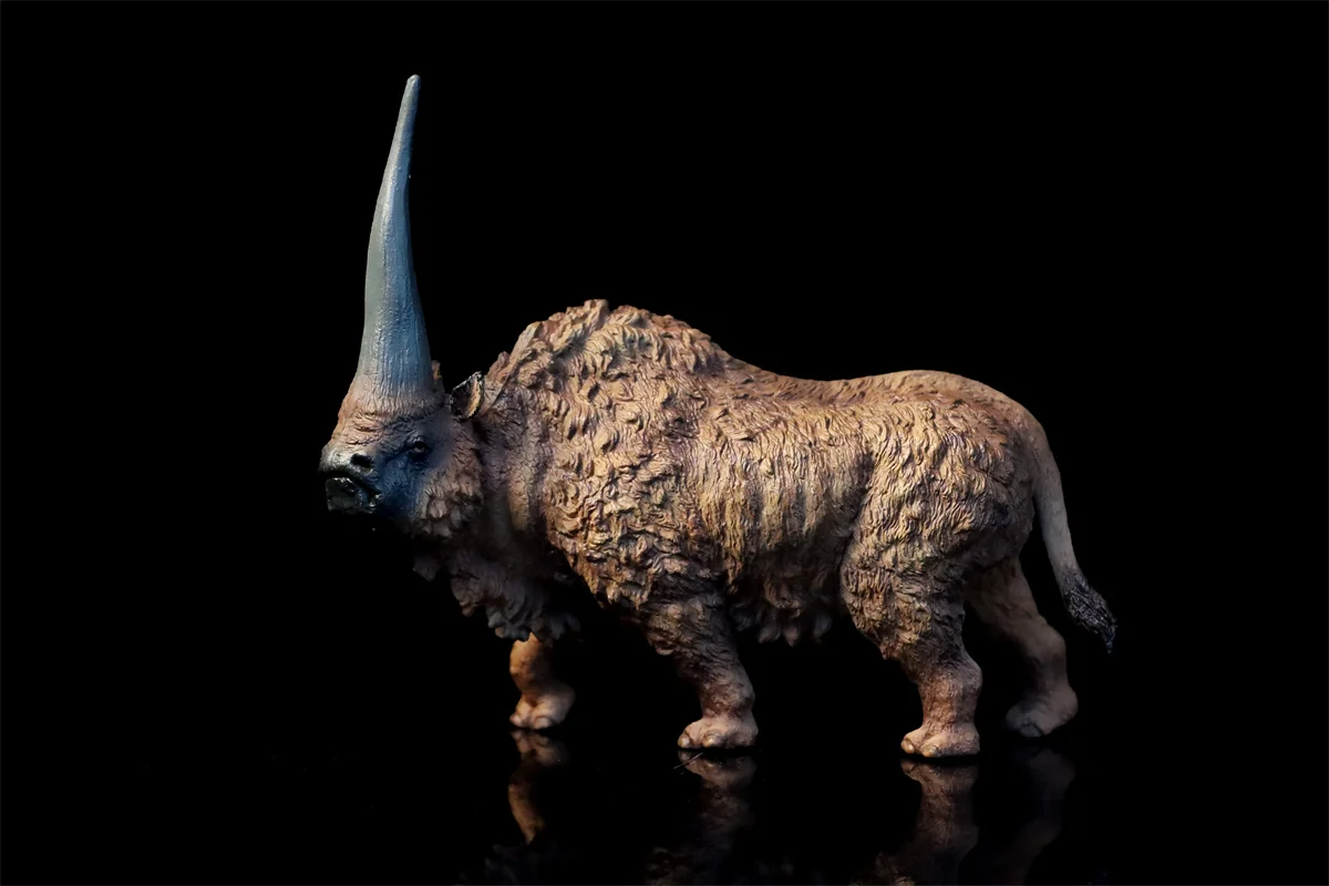 TNG Elasmotherium Model Animal Rhinos Prehistoric Cretaceous Figure Collector Decoration Photography Props Adults Gift Toy