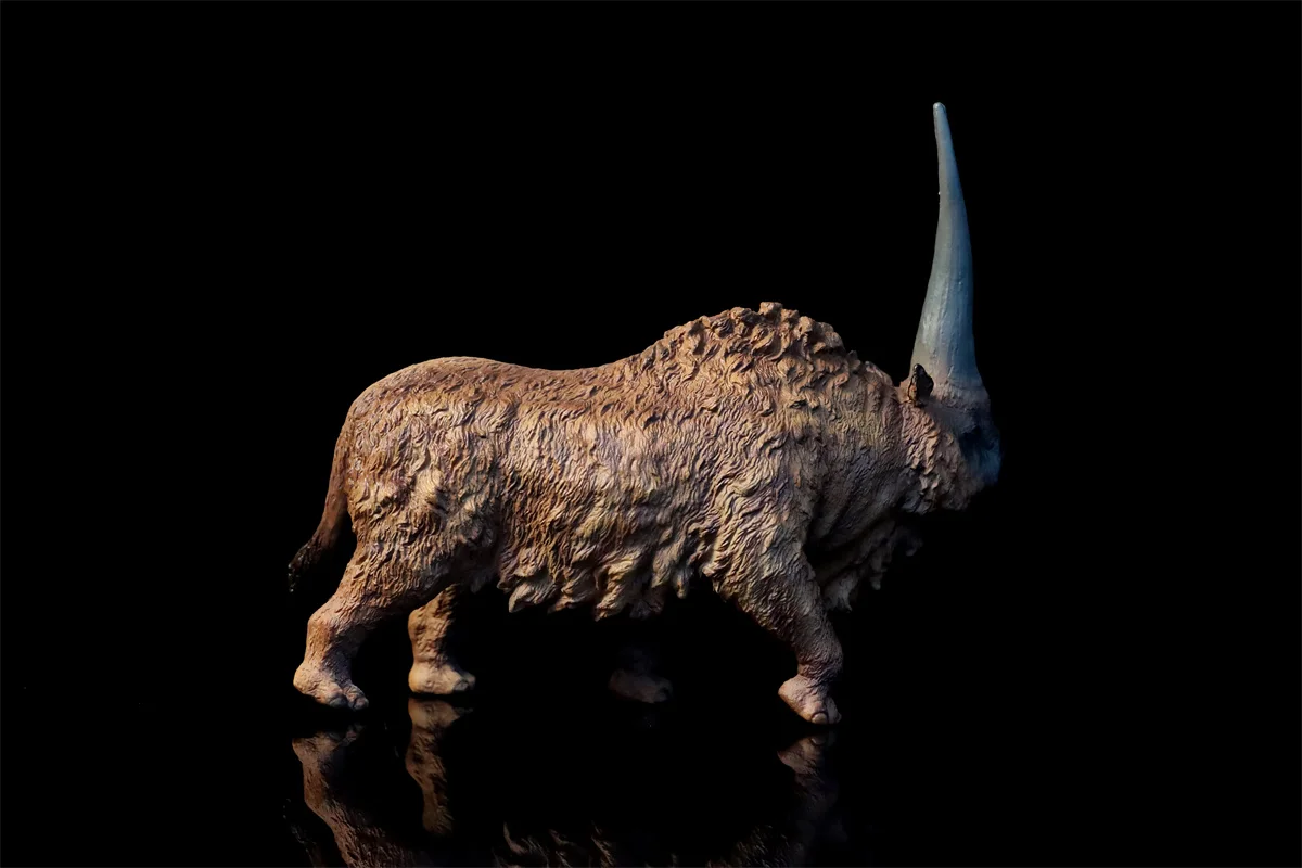 TNG Elasmotherium Model Animal Rhinos Prehistoric Cretaceous Figure Collector Decoration Photography Props Adults Gift Toy
