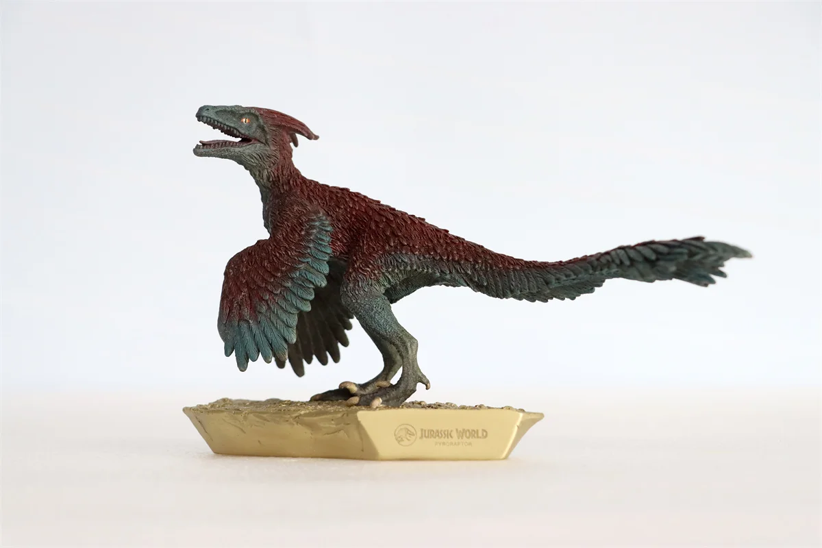 TONGSHIFU 1/20 Pyroraptor Olympius Model Brass Dinosaur Saurischia Statue Decor Adult GK Gift Painted Scene Photography Props